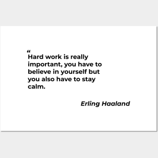 Quotes from Erling Haaland Posters and Art